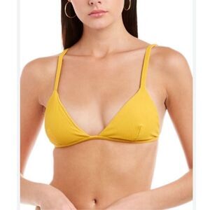 Andie Swim The Gold Coast Swim Top in Dune Yellow NWT 2XL